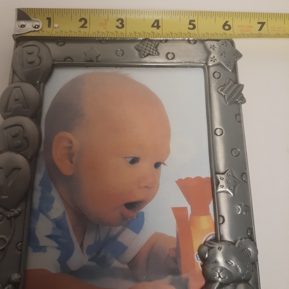 Pewter color Baby Picture Frame - Picture 3 of 4